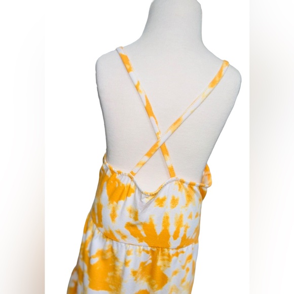 Cat & Jack girls dress M 7 8 orange tie dye - Picture 5 of 7